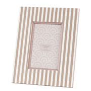 Stripe Painted Effect Photo Frame 2 Pack – Fawn & Olive  
